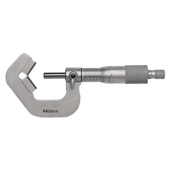 .093 to 1/.0001" V-Anvil Micrometer