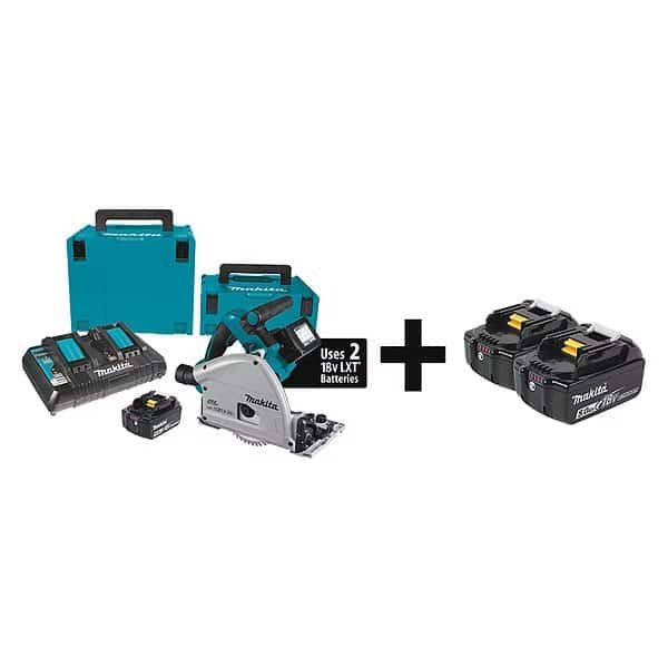 Cordless Circ Saw Kit,6-1/2 in Blade Dia, Mfr#: XPS01PTJ  BL1850B-2, MAKITA