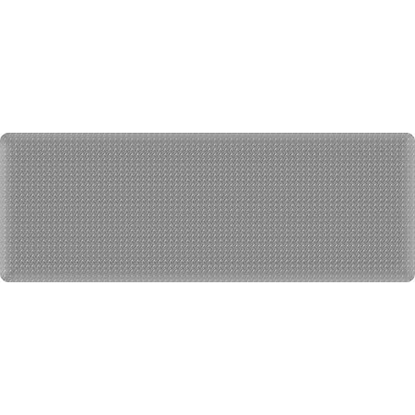 Antifatigue Mat, 3 ft L x 10 ft W, 15/16 in Thickness, Vinyl, Gray