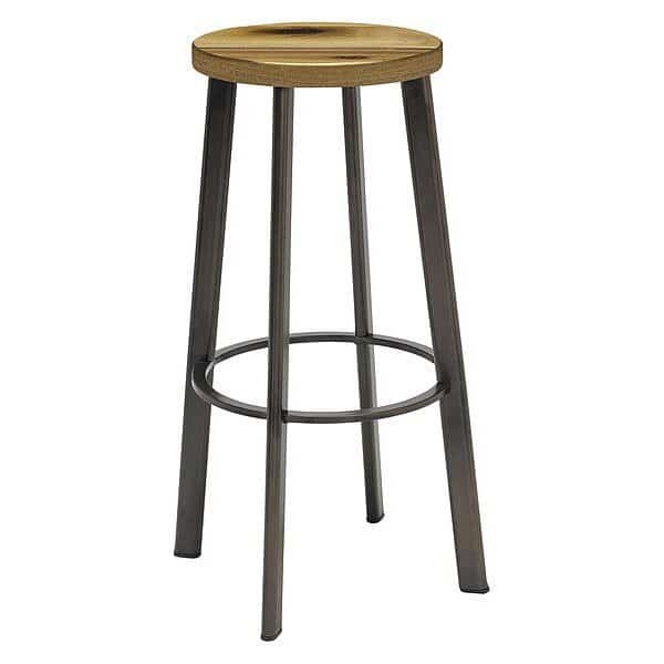 Stool, Natural Wood Seat, 18"