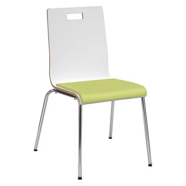 Cafe Chair, White/Green Apple