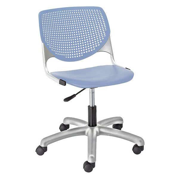 Task Chair, 15-1/2" to 20", Periwinkle