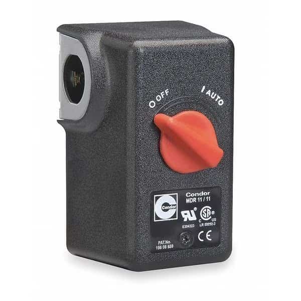 Pressure Switch, (1) Port, 1/4 in FNPT, DPST, 40 to 175 psi