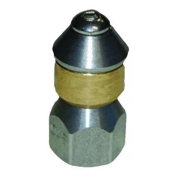 Rotating Sewer Nozzle, Size 4.5, 3600 psi, GPM @ 3000 PSI: 3.9, EnjoyTool select, Mfr# MLRSN14045