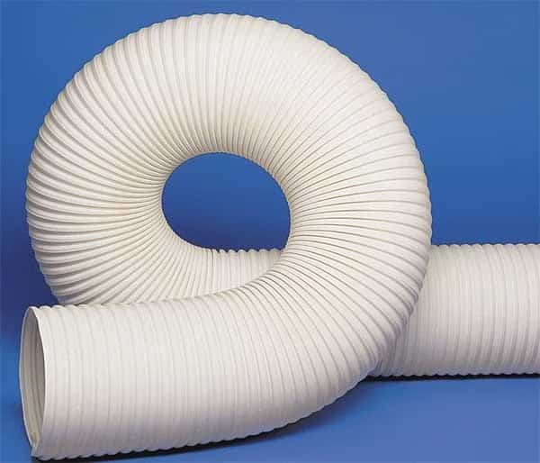 Ducting Hose, 4" ID, 25 ft. L, FDA Rubber