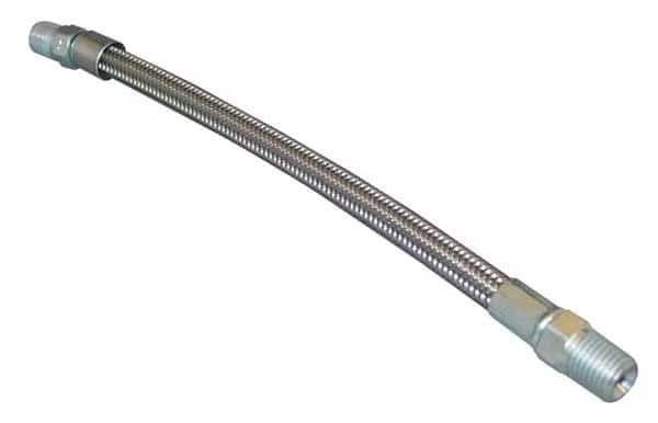 Flexible Hose Assembly, 1/4 In, 18 In L