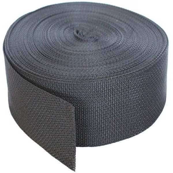 Bulk Webbing, 102 ft. x 2 In., 900 lb., Color: Black