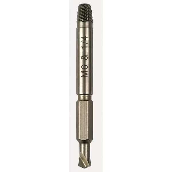 Drill/Extractor Tool, #4 Size, 1/4 In Cap, ALDEN, Mfr# 2367P