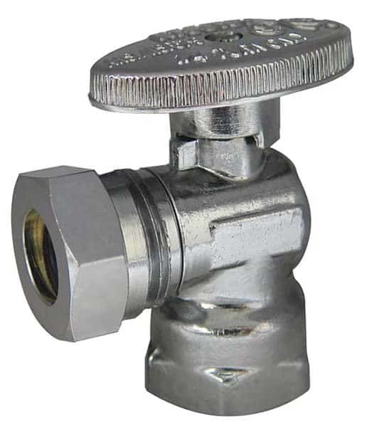 Water Supply Stop, Angle Valve, Chrome
