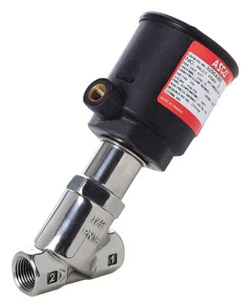 RedHat Angle Body Piston Valve, SS, NC, 1 In