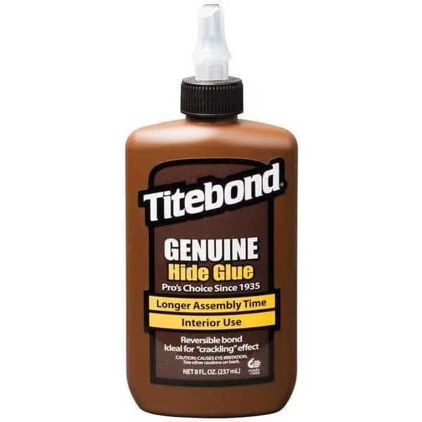 Wood Glue, Genuine Hide Series, Tan, 24 hr Full Cure, 8 fl oz, Bottle