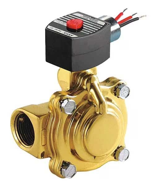 Solenoid Valve, 2-Way, 2-Position, Normally Closed, 1 in Pipe Size, 120V AC, Diaphragm, Piston