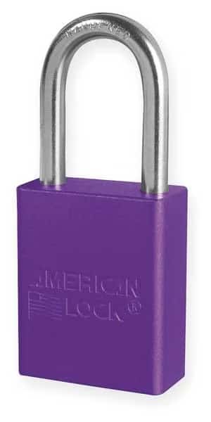 Lockout Padlock, KA, Purple, 1-7/8"H