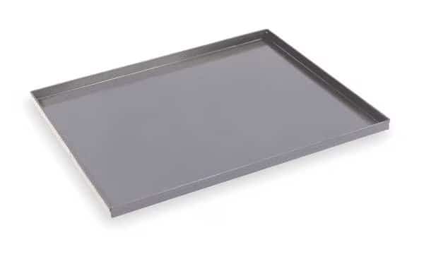 Service Cart Tray, 50 lb., Gray, Steel, Overall Depth: 30 in