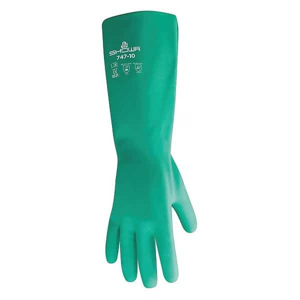 Chemical Resistant Glove,22 mil,Sz 10,PR, Mfr#: 747-10, SHOWA BEST