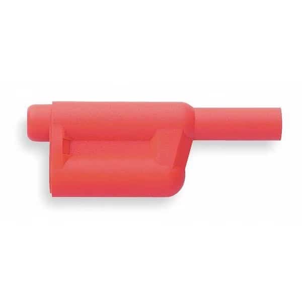 Stackable Banana Plug, CAT III 1000V, 2.3", Red