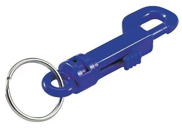 Plastic Key Clip, Blue, Plastic, Not Load Rated