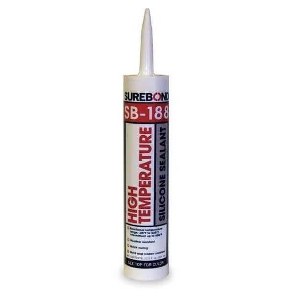 Silicone Sealant, 10 oz, Cartridge, Black, Silicone Base, SB-188