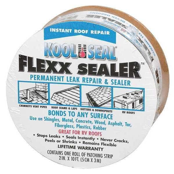 Leak Repair & Sealer Roll, 2 in x 10 ft, Roll, Gray, Flexx Sealer