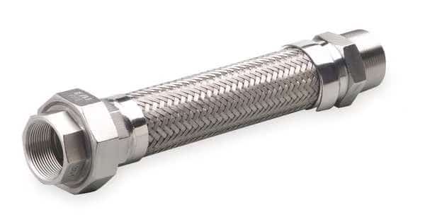 1-1/4" Dia x 18" L 321 SS Flexible Metal Hose