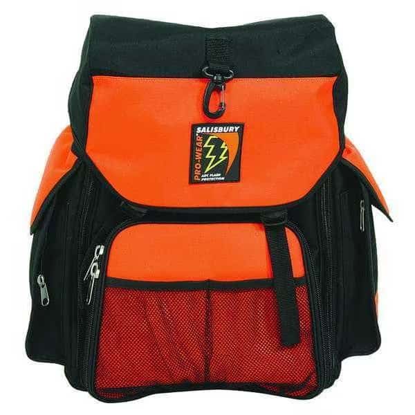 Tool Backpack, Orange, Polyester, 7 Pockets
