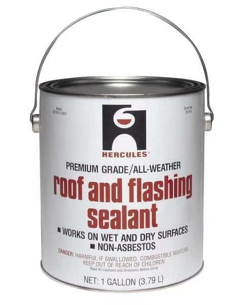 Roof Flashing Sealant, Black, 1 Gal