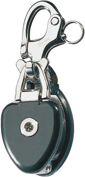 Snatch Block, Fibrous Rope, 5/8 in Max Cable Size, 3,530 lb Max Load, Natural