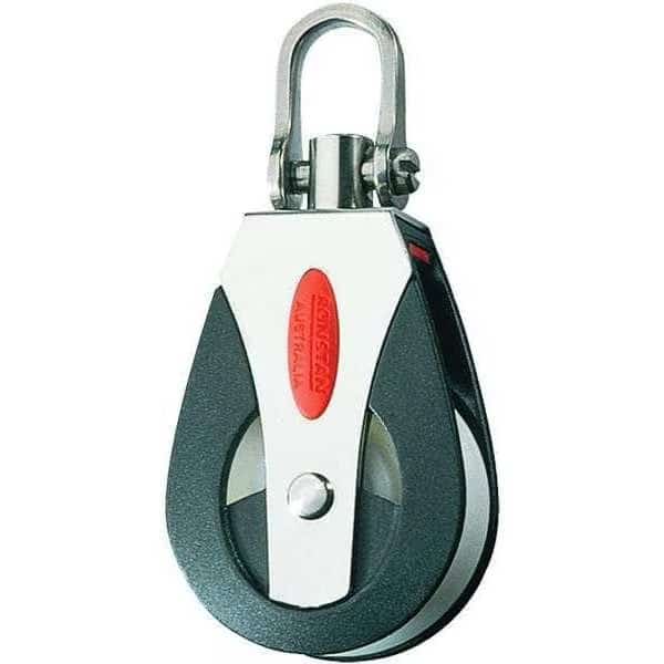 Pulley Block, Fibrous Rope, 880 lb Max Load, Painted