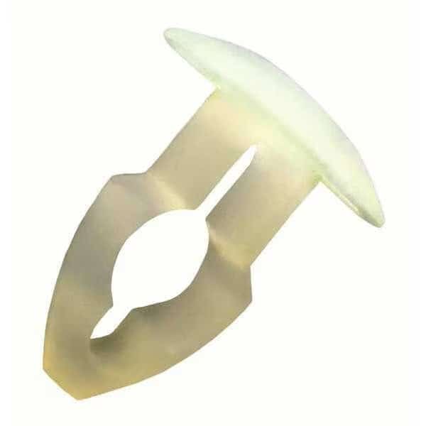 Push-In Rivet, Dome Head, 0.313 in Dia., 47/64 in L, Nylon Body, 25 PK