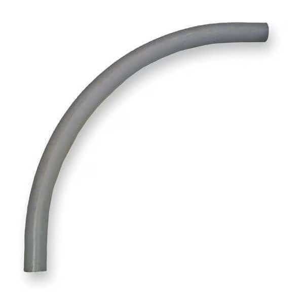 Conduit Fitting 90 Deg Elbow, 3 in, Glue, PVC, Plain
