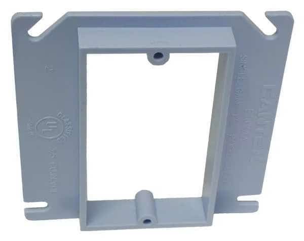 Plaster Ring, 1 Gang, PVC, Single Gang Box Type