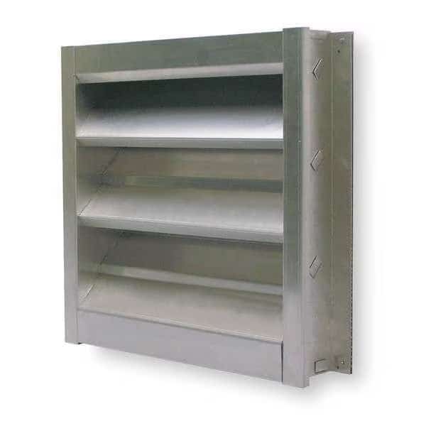Louver,Wall Opening 18x18In,Galvannealed, Mfr#: 4FZG3, DAYTON
