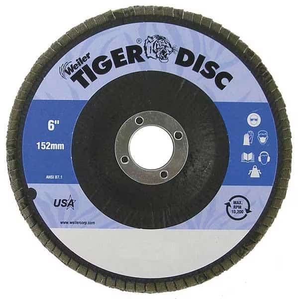 Arbor Mount Flap Disc, 6in, 80, Medium