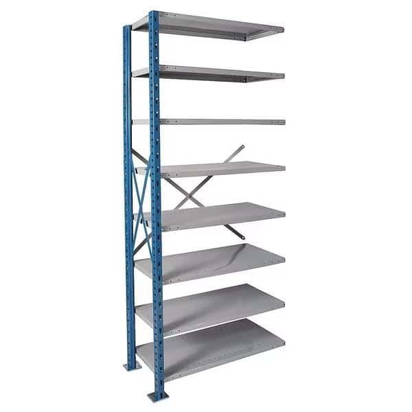 Metal Shelving, 24"D x 36"W x 123"H, 8 Shelves, Steel