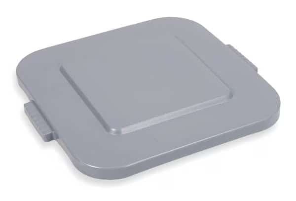 Trash Can Top,Flat,Snap-On Closure,Gray , Mfr#: FG352700GRAY