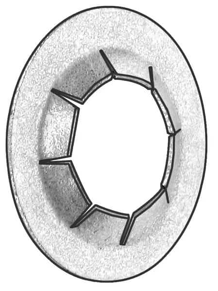 Push Nut, Stud Retention, Stl, 3/16In, PK200