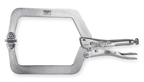 Vise-Grip 9SP Locking C-Clamp, 9 in, w/ Swivel Pads, Wide-Opening, Easy Release Trigger, Alloy Steel