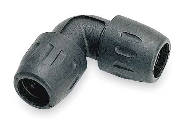 90 Degree Elbow, Polyamide, Black