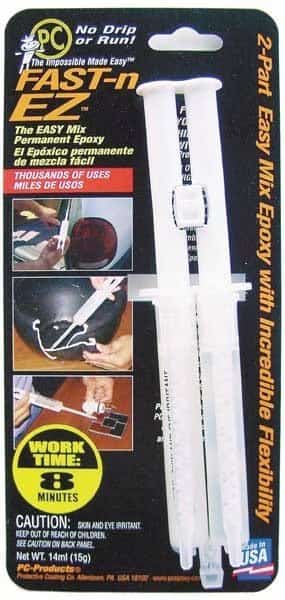 Wood Glue, PC-Fast-n EZ Series, Yellow, 16 oz, Bottle, 1:01 Mix Ratio, 1 hr Functional Cure