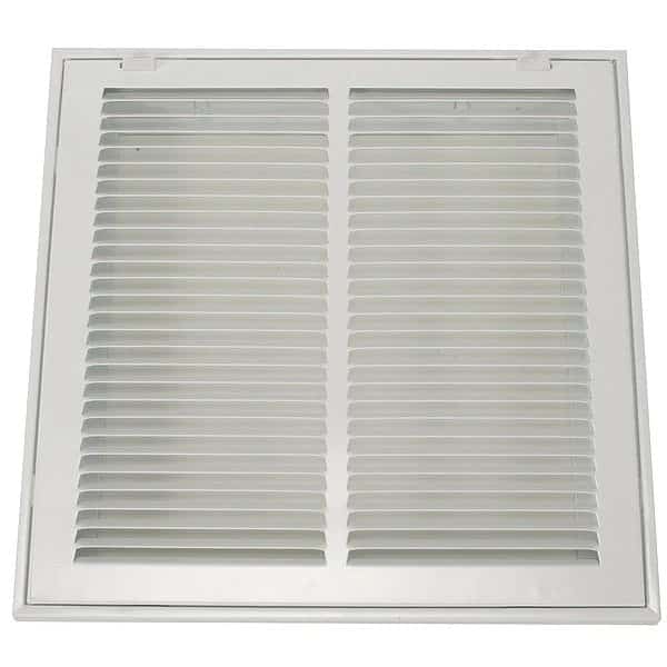 Filtered Return Air Grille 14.62 X 14.62, White, Steel