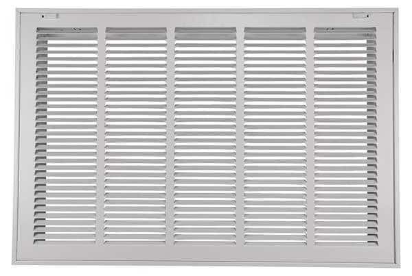 Filtered Return Air Grille 22.62 X 27.62, White, Steel