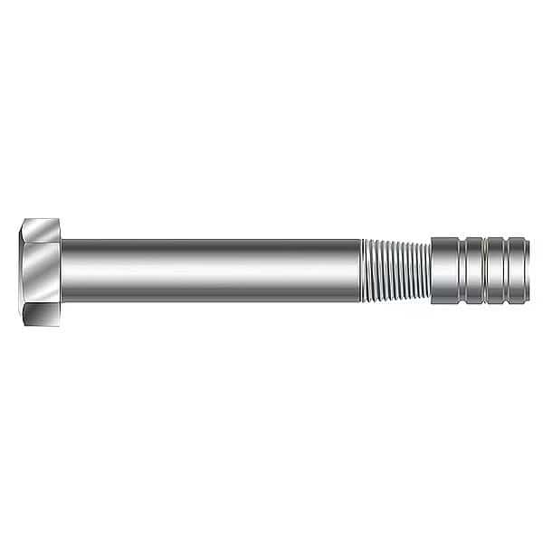 Taper Bolt Removable Anchor Bolt, 5/8 in Dia., 7" L, Zinc Alloy Zinc Plated