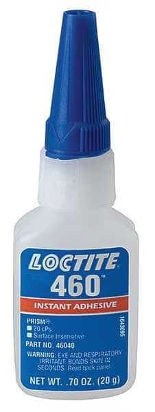 Instant Adhesive, 460 Series, Clear, 0.7 oz, Bottle