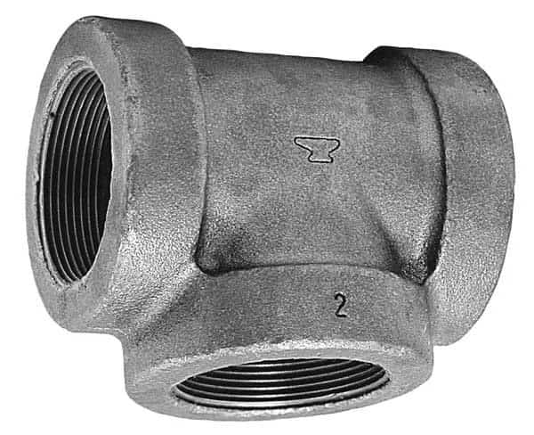 Reducing Tee Reducing Tee, 1-1/4" x 1-1/4" x 1/2" Pipe, FNPT, Cast Iron, Class 125