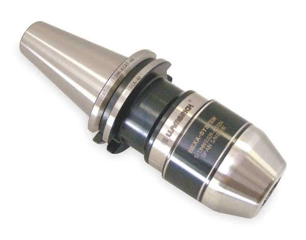 Keyed Drill Chuck 0.630" Cap., CAT50 Mount Size, Steel