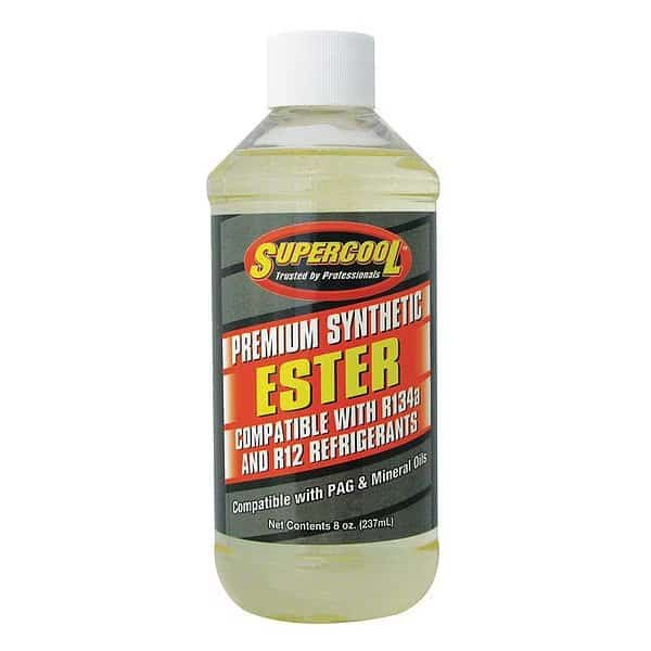 8 oz A/C Compressor Ester Lubricant Bottle Yellow