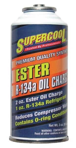 A/C 134a Charge and Ester Lubricant Can Yellow/Green Tint, 1 PK