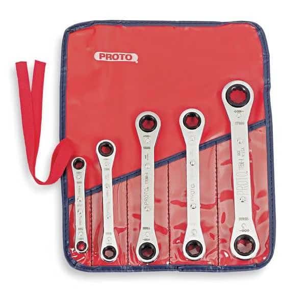 Ratcheting Wrench Set, Double Box End