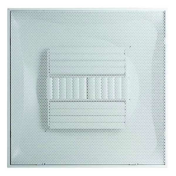 8 in Square Perforated Diffuser, White