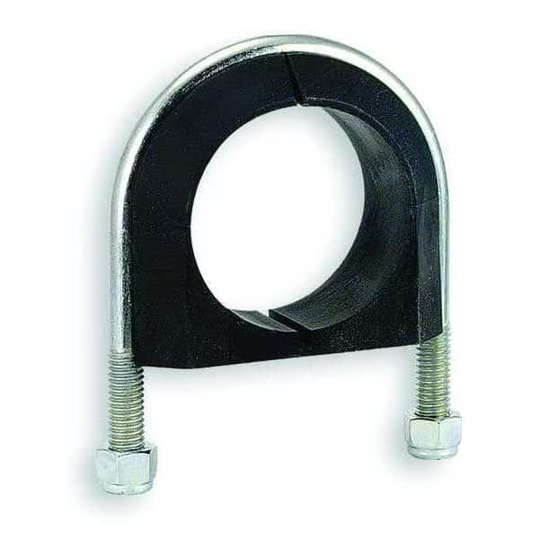 Vibration-Dampening U-Bolt, 1/2"-13, 4 in Wd, 4 35/64 in Ht, Zinc Plated Steel, Zsi, Mfr#: UB3PA